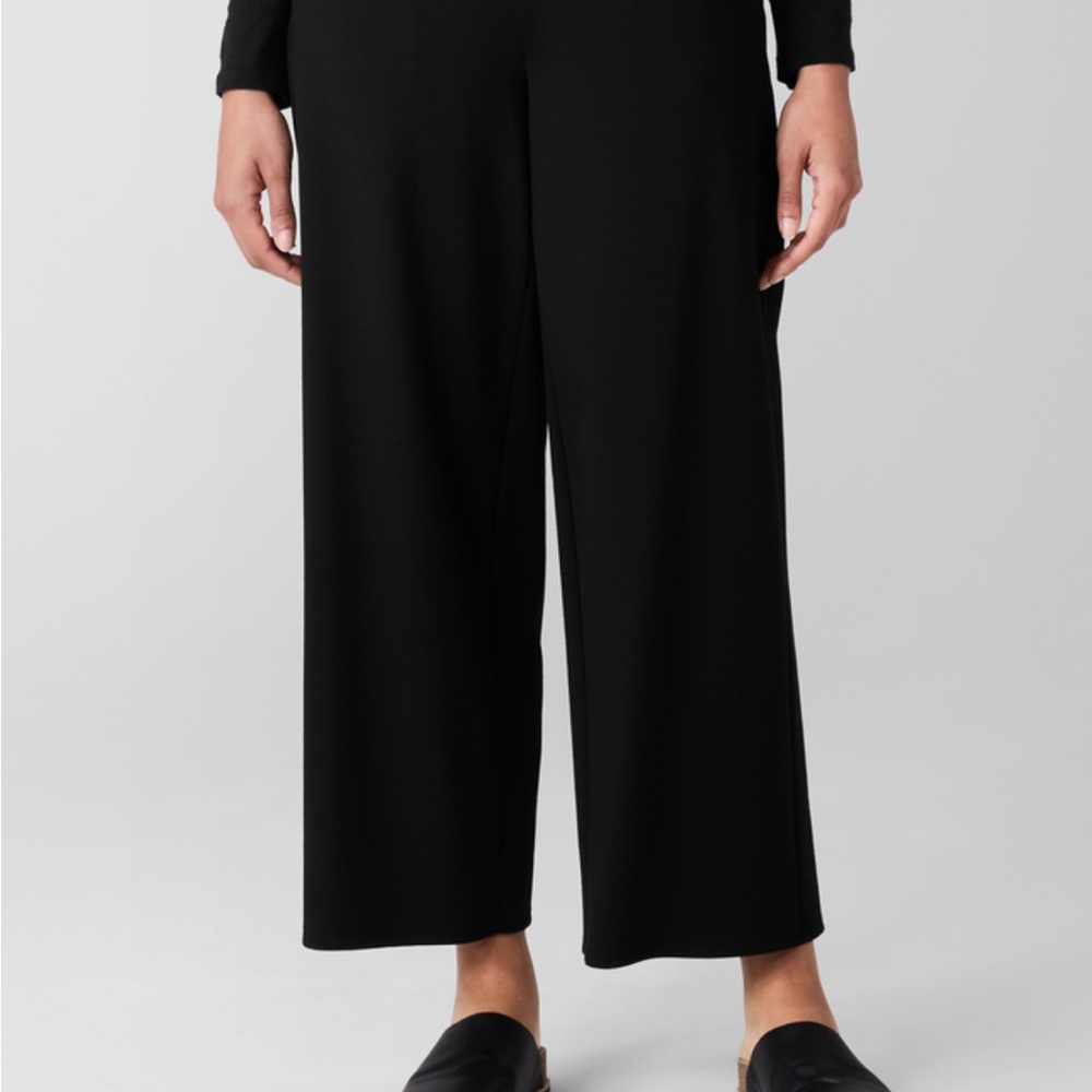 Eileen Fisher Flex Ponte Wide Leg Pant - Picture 2 of 6